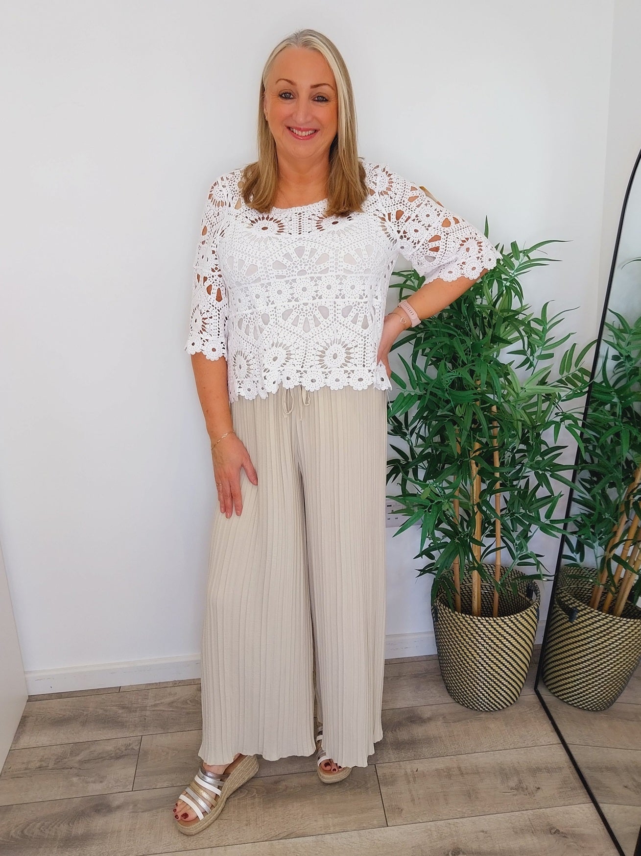 The Lira Trouser - Stone