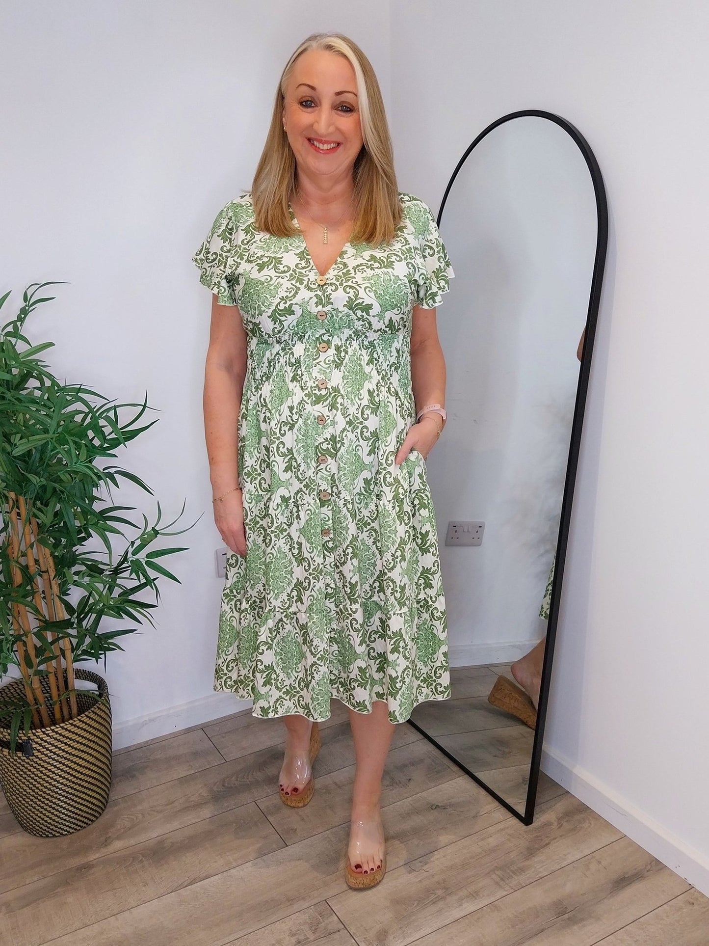 The Boden Pocket Dress - Green