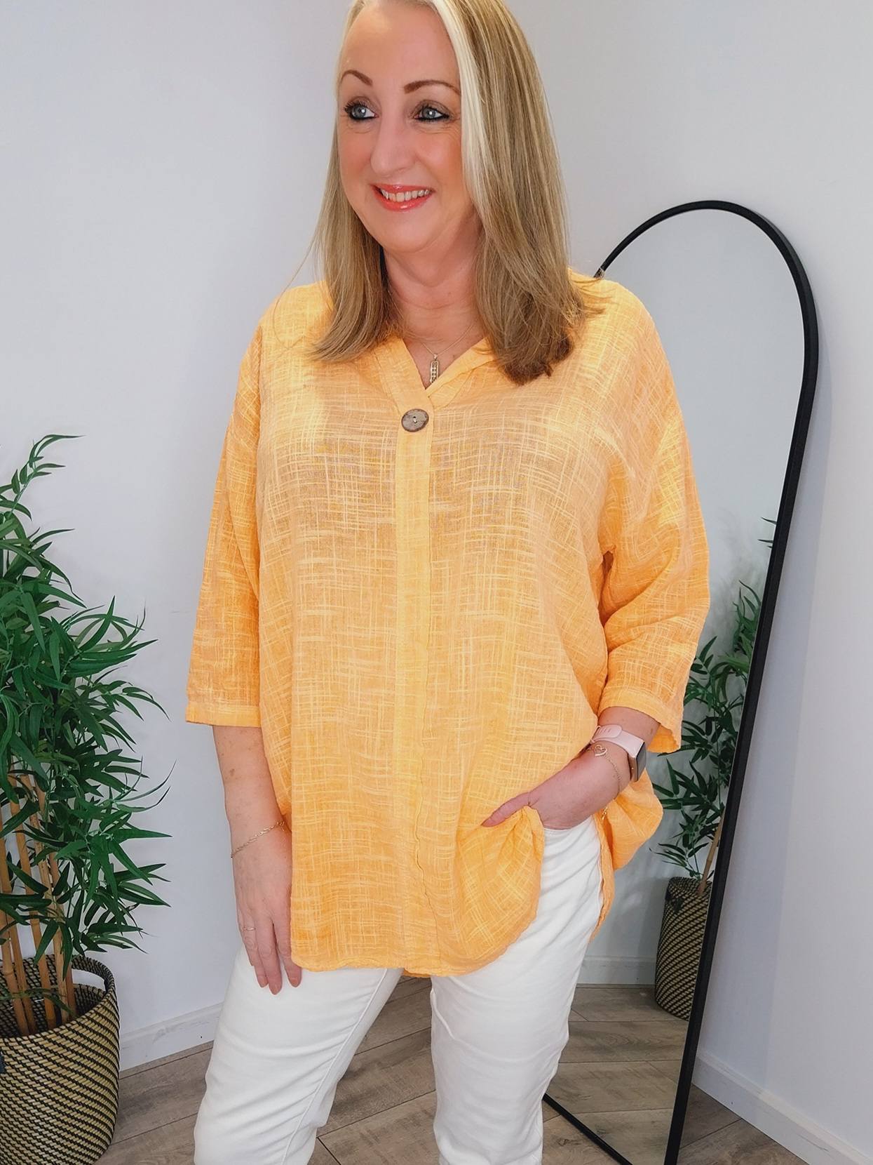 The Milano Top - Orange