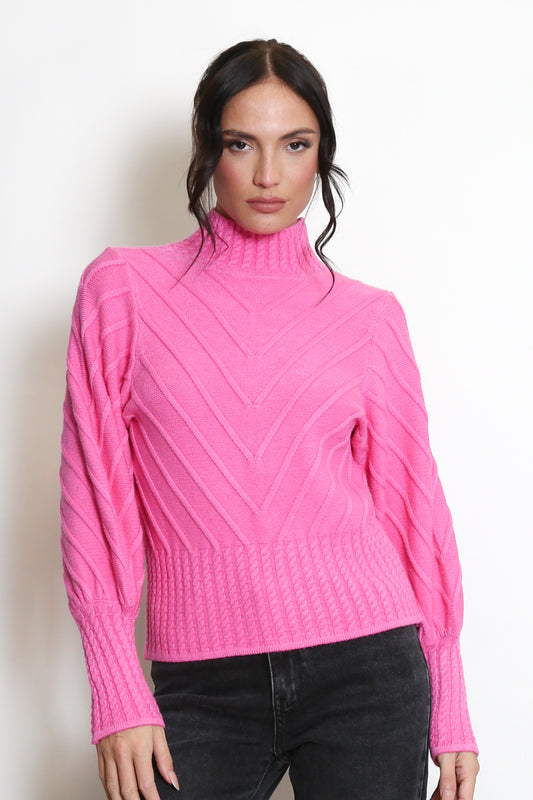 Pink Wool Blend Jumper