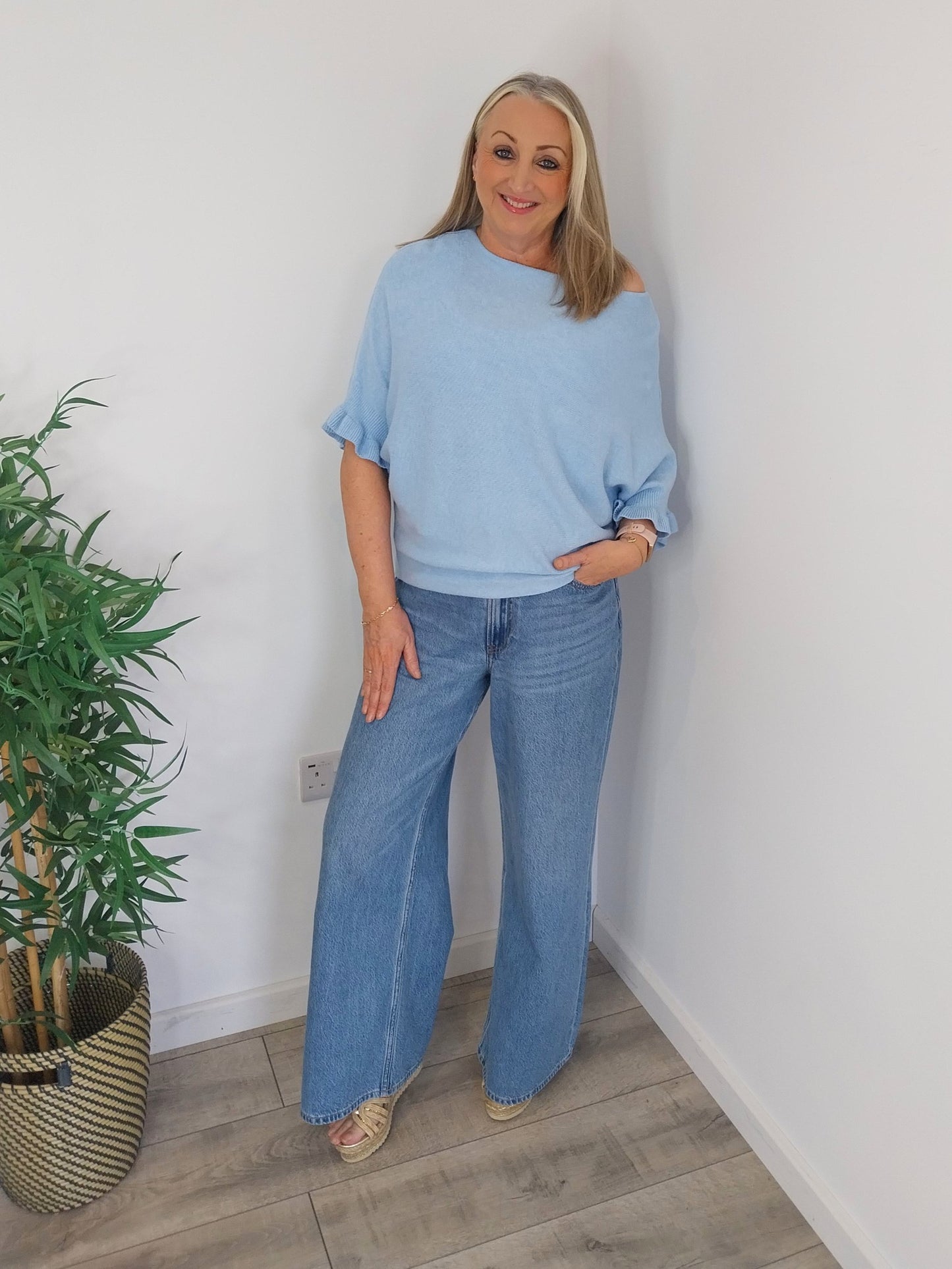 The Amara Frill Jumper - Blue